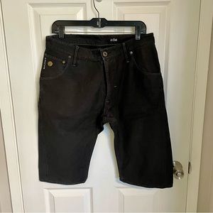 G-STAR Men's Denim Shorts Black Washed
